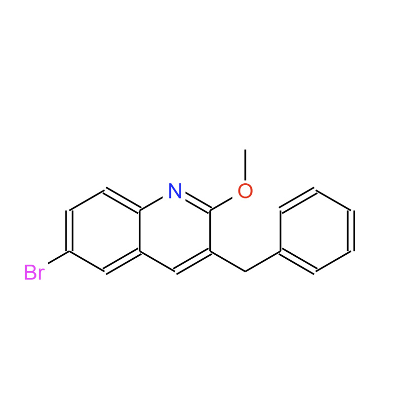 3-苄基-6-溴-2-甲氧基喹啉，654655-69-3，3-benzyl-6-bromo-2-methoxyquinoline