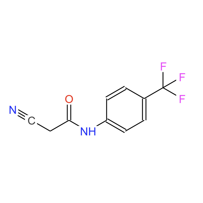 2-氰基-N-[4-(三氟甲基)苯基]乙酰胺，24522-30-3