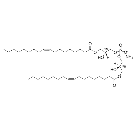 sn -(1-油酰基-2-羟基)-甘油-3-磷酸-sn -3'-(1'-油酰基-2'-羟基)-甘油(铵盐)