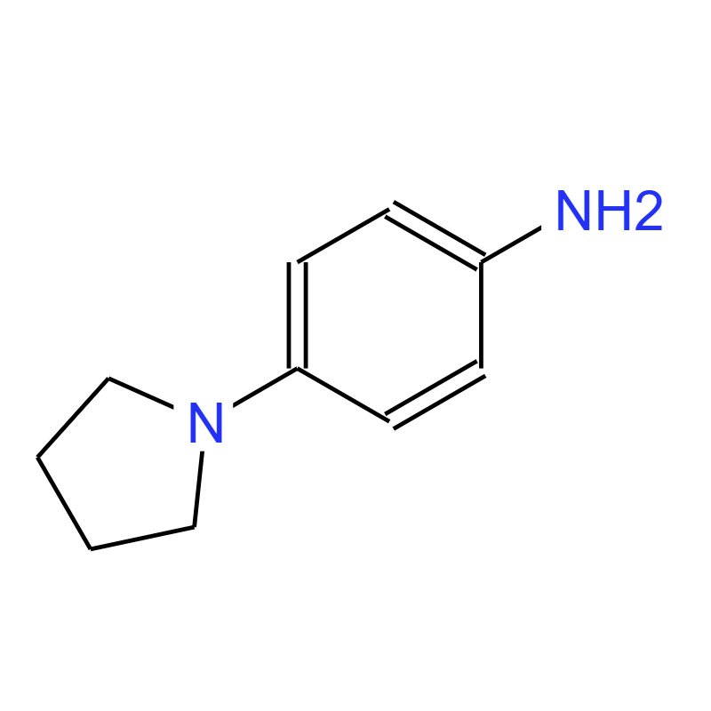 4-(1-吡咯烷基)苯胺，2632-65-7，4-PYRROLIDIN-1-YLANILINE