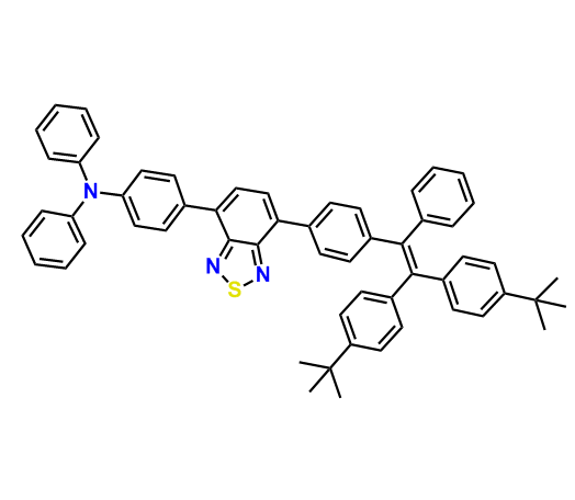 4-(4-(7-(4-(2,2-bis(4-(tert-butyl)phenyl)-1-phenylvinyl)phenyl)benzo[c][1,2,5]thiadiazol-4-yl)-N,N-diphenylaniline7-(4-(2,2-bis(4-(tert-butyl)phenyl)
