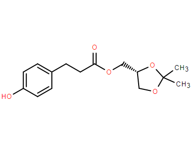 (R)-(2,2-二甲基-1,3-二氧戊环-4-基)甲基 3-(4-羟基苯基)丙酸酯