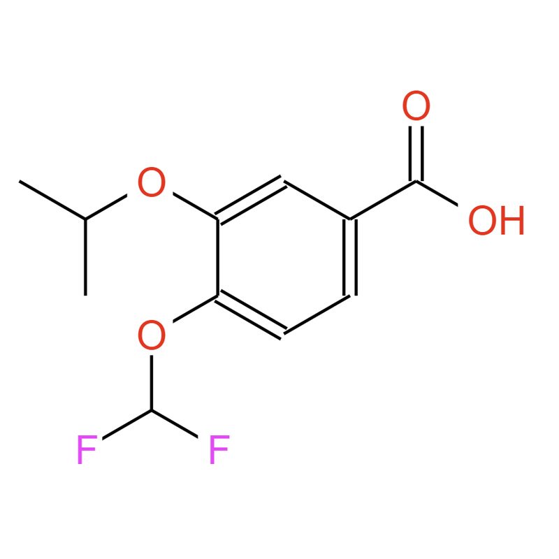 4-(二氟甲氧基)-3-异丙氧基苯甲酸，159783-48-9