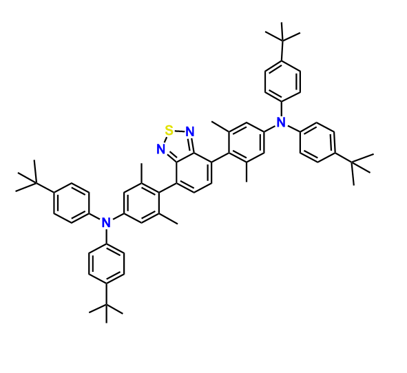 4,4'-（苯并[c][1,2,5]噻二唑-4,7-二基）双（N，N-双（4-（叔丁基）苯基）-3,5-二甲基苯胺）