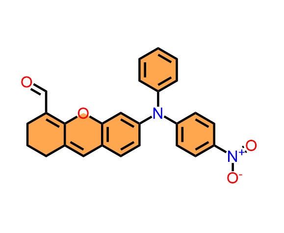 6-((4-Nitrophenyl)(phenyl)amino)-2,3-dihydro-1H-xanthene-4-carbaldehyde 2522922-19-4