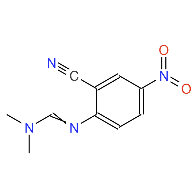 N'-(2-氰基-4-硝基苯基)-N,N-二甲基甲脒，39263-34-8