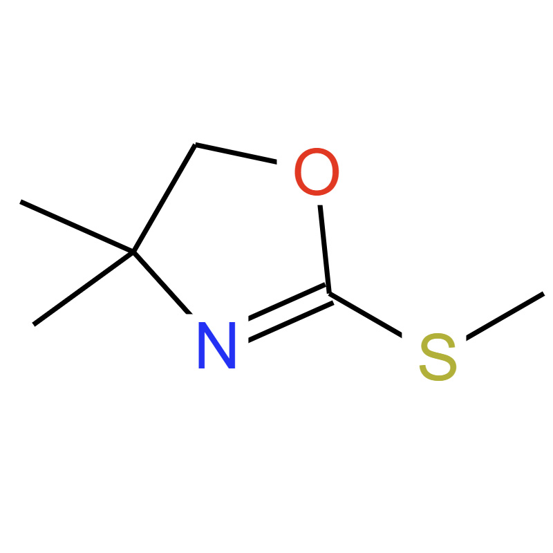 4,4-二甲基-2-甲硫基二氢噁唑啉，53244-68-1