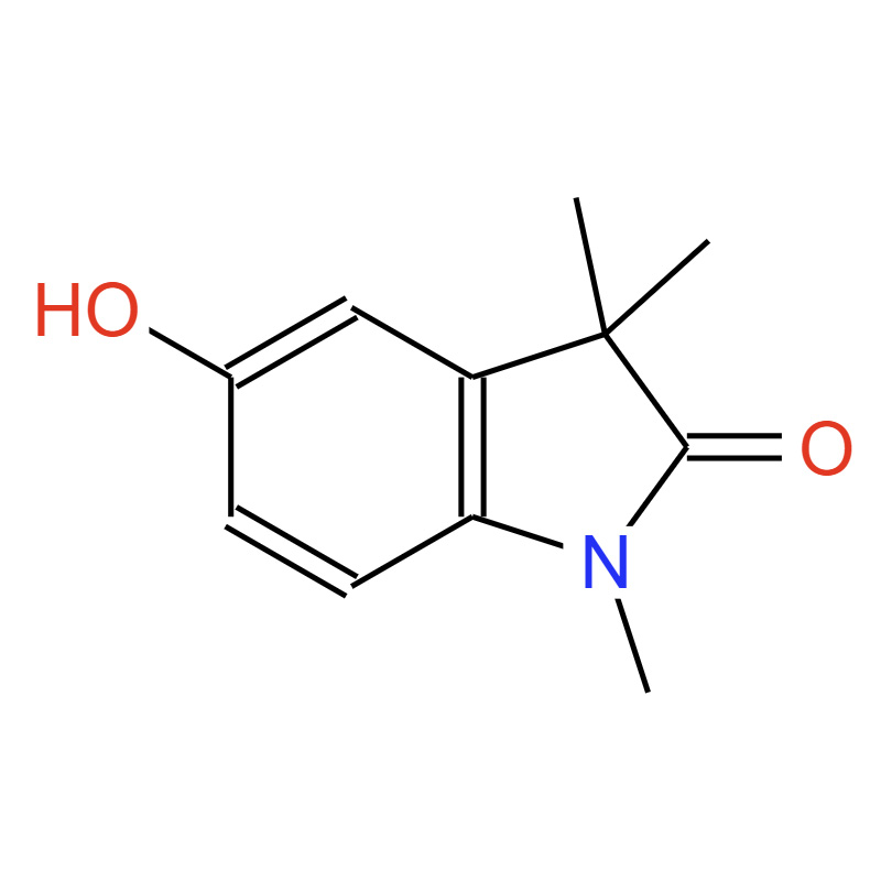  5-羟基-1,3,3-三甲基二氢吲哚-2-酮， 120713-58-8