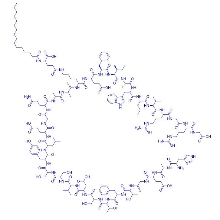 利拉鲁肽/204656-20-2/Liraglutide/多肽
