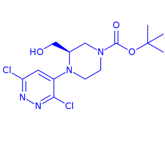 tert-butyl (R)-4-(3,6-dichloropyridazin-4-yl)-3-(hydroxymethyl)piperazine-1-carboxylate