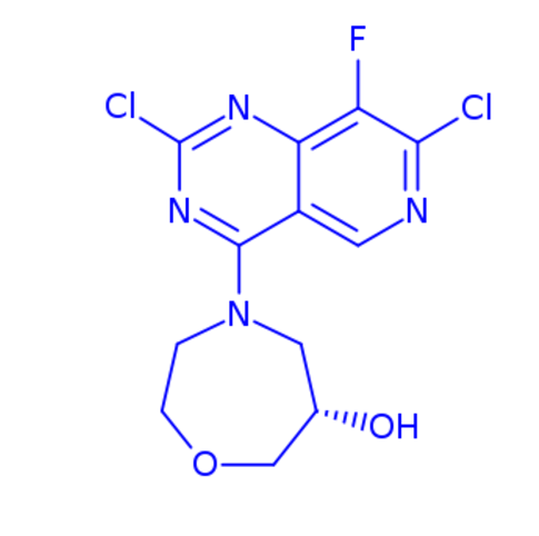 (S)-4-(2,7-dichloro-8-fluoropyrido[4,3-d]pyrimidin-4-yl)-1,4-oxazepan-6-ol