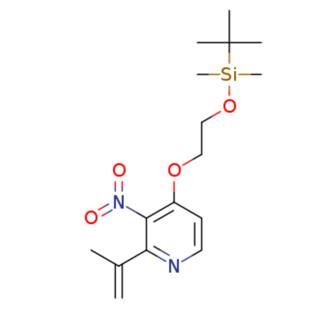 4-(2-((tert-butyldimethylsilyl)oxy)ethoxy)-3-nitro-2-(prop-1-en-2-yl)pyridine
