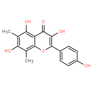 3,5,7-三羟基-2-（4-羟基苯基）-6,8-二甲基-4H-色烯-4-酮
