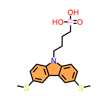 (4-(3,6-bis(methylthio)-9H-carbazol-9-yl)butyl)phosphonic acid