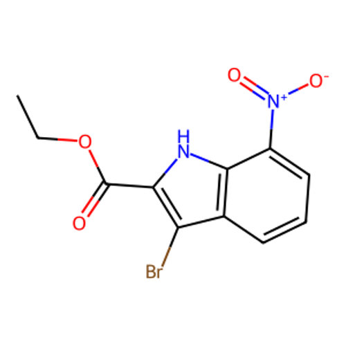 3-溴-7-硝基-1H-吲哚-2-羧酸乙酯