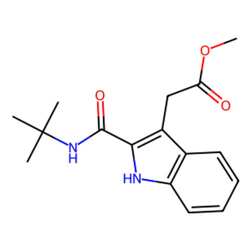 2-(2-(叔丁基氨基甲酰基)-1H-吲哚-3-基)乙酸甲酯