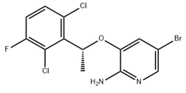[5-溴-3-[(1R)-(2,6-二氯-3-氟苯基)乙氧基]吡啶-2-基]胺（克唑替尼中间体）