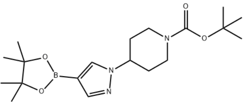 4-[4-(4,4,5,5-四甲基-1,3,2-二氧杂环戊硼烷-2-基)-1H-吡唑-1-基]哌啶-1-甲酸叔丁酯（克唑替尼中间体）