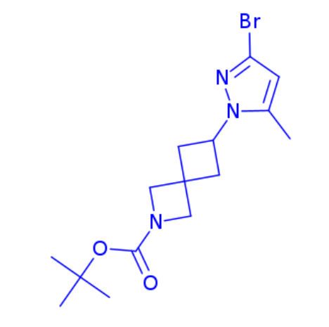 4-(3-溴-5-甲基-1H-吡唑)-2-(叔丁氧基羰基)-2-氮杂螺[3.3]庚烷