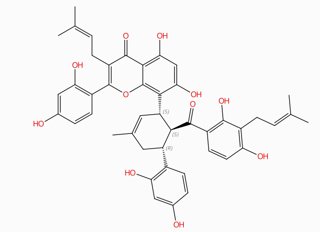 桑黄酮H，76472-87-2，Kuwanon H，天然产物，中药对照品。