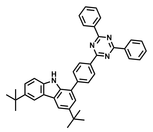 3,6-di-tert-butyl-1-(4-(4,6-diphenyl-1,3,5-triazin-2-yl)phenyl)-9H-carbazole