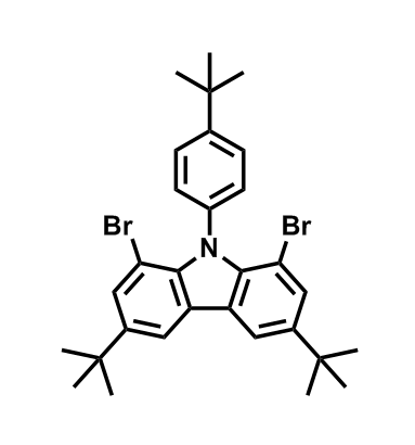 1,8-dibromo-3,6-di-tert-butyl-9-(4-(tert-butyl)phenyl)-9H-carbazole