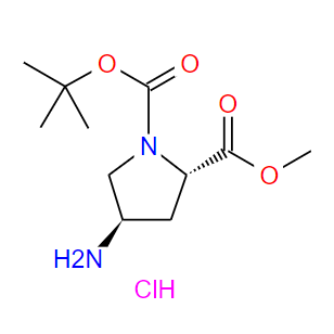 (2S,4R)-4-氨基-1-(叔丁氧基羰基)吡咯烷-2-羧酸甲酯盐酸盐 334999-32-5