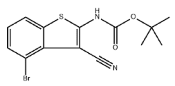 4-Bromo-2-(Boc-amino)benzo[b]thiophene-3-carbonitrile