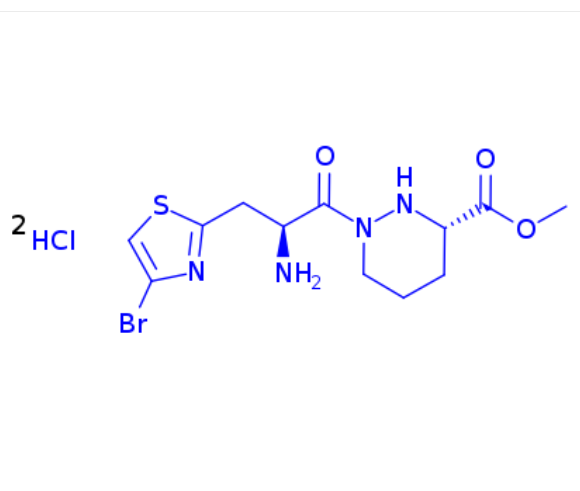 methyl (S)-1-((S)-2-amino-3-(4-bromothiazol-2-yl)propanoyl)hexahydropyridazine-3-carboxylate dihydrochloride