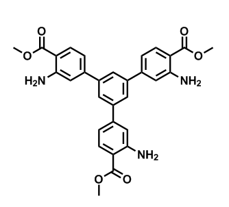 dimethyl 3,3''-diamino-5'-(3-amino-4-(methoxycarbonyl) phenyl)-[1,1':3',1''-terphenyl]-4,4''-dicarboxylate