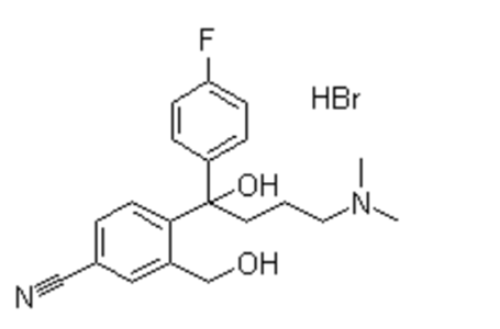 4-[4-(二甲氨基)-1-(4-氟苯基)-1-羟丁基]-3-羟甲基苯腈氢溴酸盐