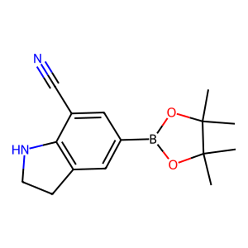 5-(四甲基-1,3,2-二氧硼杂环戊烷-2-基)-2,3-二氢-1H-吲哚-7-甲腈