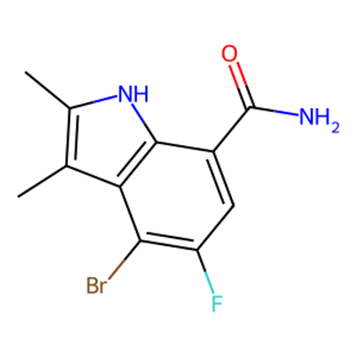 4-溴-5-氟-2,3-二甲基-1H-吲哚-7-甲酰胺