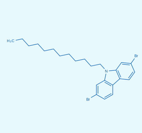 2,7-二溴-9-十二烷基咔唑  544436-47-7