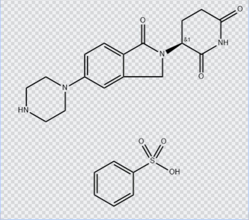 (S)-3-(1-氧代-5-(哌嗪-1-基)异吲哚啉-2-基)哌啶-2,6-二酮苯磺酸盐