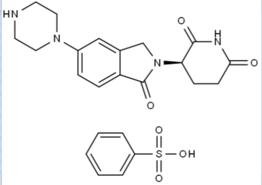 (R)-3-(1-氧代-5-(哌嗪-1-基)异吲哚啉-2-基)哌啶-2,6-二酮苯磺酸盐