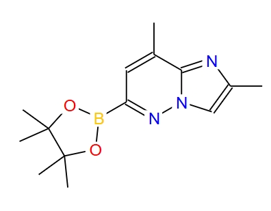 2,8-二甲基-6-(4,4,5,5-四甲基-1,3,2-二氧杂硼杂环戊烷-2-基)咪唑并[1,2-B]哒嗪