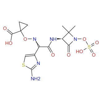 Cyclopropanecarboxylicacid,1-[[[1-(2-amino-4-thiazolyl)-2-[[(3S)-2,2-dimethyl-4-oxo-1-(sulfooxy)-3-azetidinyl]amino]-2-oxoethylidene]amino]oxy]-