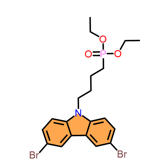[4-(3,6-dibromocarbazol-9-yl)butyl]phosphonic acid diethyl ester 2986396-82-9