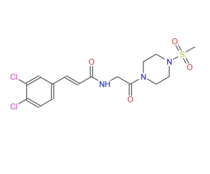 (E)-3-(3,4-dichlorophenyl)-N-(2-(4-(methylsulfonyl)piperazin-1-yl)-2-oxoethyl)acrylamide