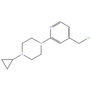 1-[4-(chloromethyl)pyridin-2-yl]-4-cyclopropylpiperazine