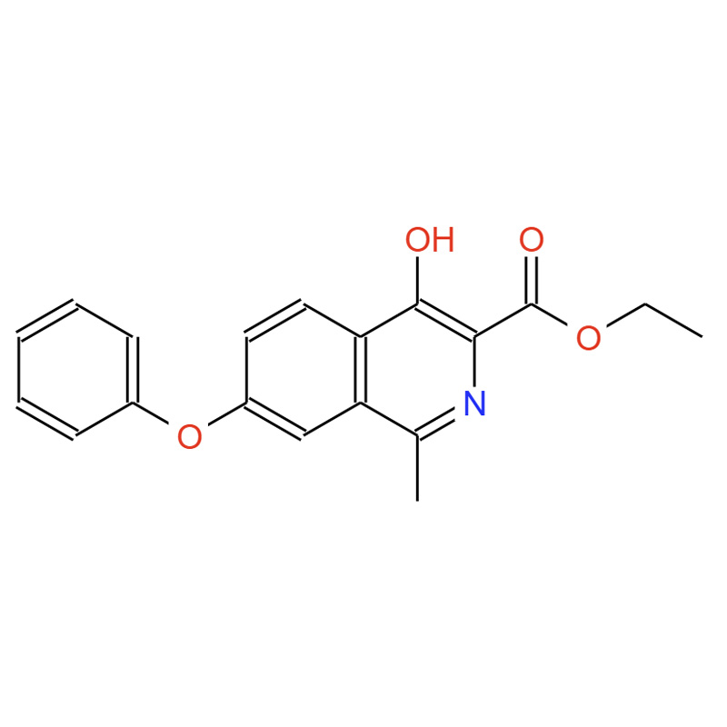 1-甲-4-羟基-7-苯氧基异喹啉-3-甲酸乙酯，1809286-36-9
