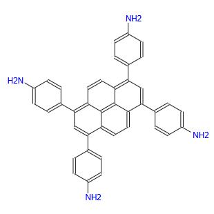 1,3,6,8-四(4'-氨基苯)芘  1610471-69-6  1,3,6,8-四(4'-氨基苯)芘