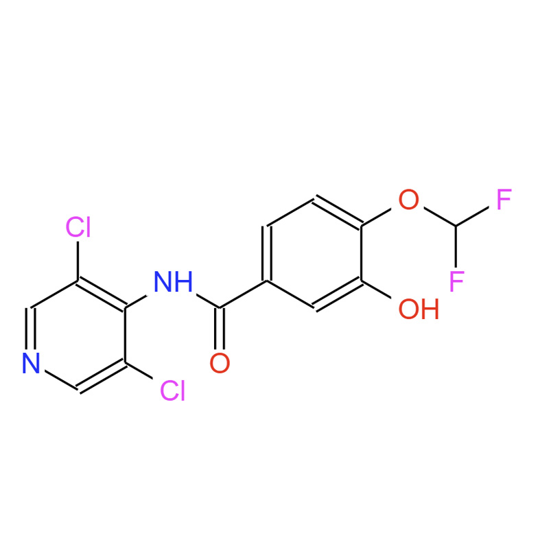 N-(3,5-二氯吡啶-4-基)-3-(环丙基甲氧基-4-羟基苯甲酰胺，1391052-76-8