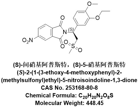 (S)-间硝基阿普斯特，(S)-5-硝基阿普斯特,253168-80-8