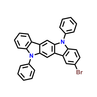 2-溴-5,11-二苯基-5,11-双氢吲哚并[3,2-b]咔唑