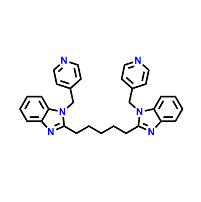 1,5-双（1-（吡啶-4-基甲基）-1H-苯并[d]咪唑-2-基）戊烷