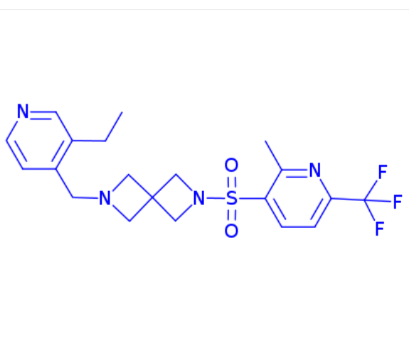 2-((3-ethylpyridin-4-yl)methyl)-6-((2-methyl-6-(trifluoromethyl)pyridin-3-yl)sulfonyl)-2,6-diazaspiro[3.3]heptane