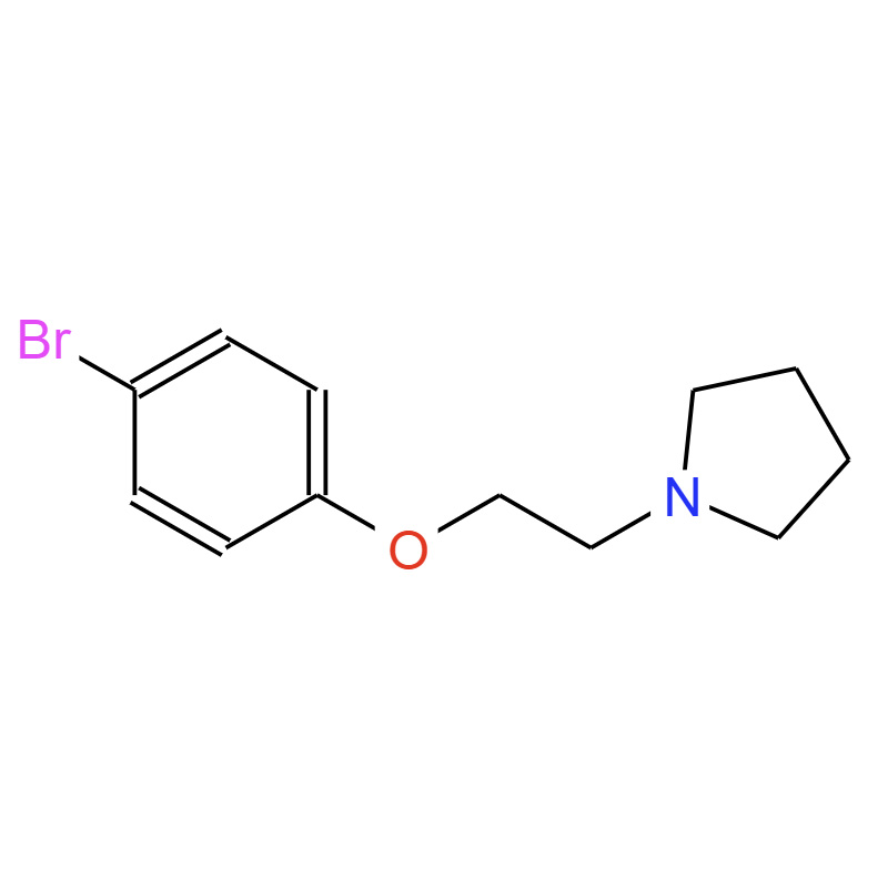 1-(2-(4-溴苯氧基)乙基)吡咯烷，1081-73-8