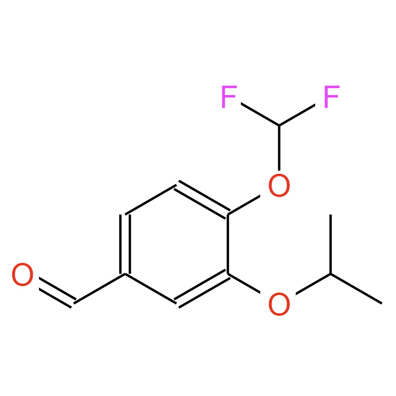 4-二氟甲氧基-3-(1-甲基乙氧基)苯甲醛，159783-82-1